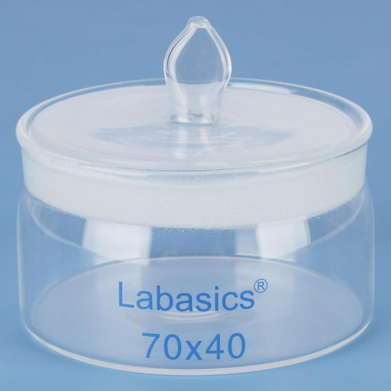 Labasics Borosilicate Glass Weighing Bottle, 70 mm Diameter, 40 mm Height, with Ground Glass Stopper, Wide Mouth for Laboratory - Image 5